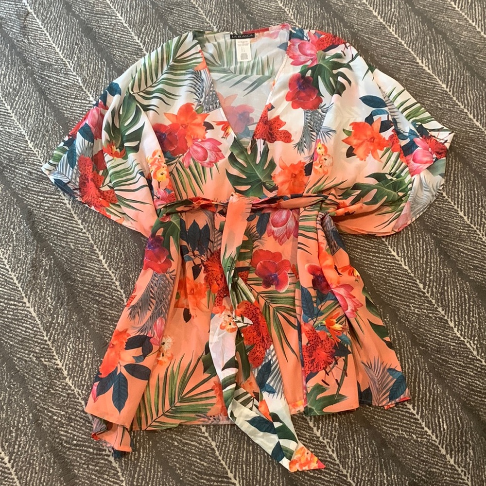 La Blanca Tropical Komono-style Cover up